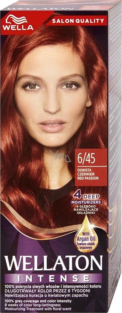 Ngjyrë për flokë Wella Wellaton Intense 6/45 Red Passion unisex 1 copë