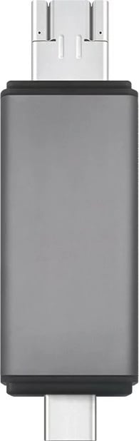 Lexues kartelash SD 3-në-1 Savio AK-72, USB-C, USB-A 2.0, Micro USB, Gri