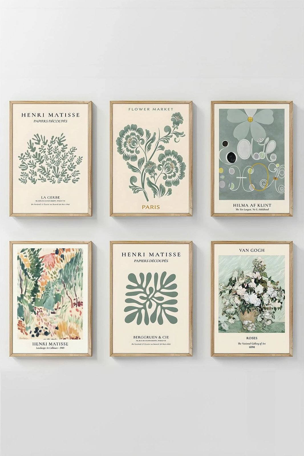 Pikturë dekorative me kornizë (6 copë), Wallity, Artsycllct10