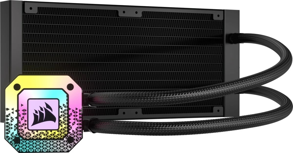 Ftohës likuid Corsair ELITE CAPELLIX XT, 12 cm, 550-2100 RPM, i zi