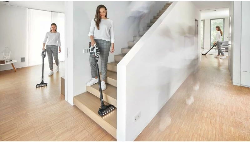 Fshesë me korrent pa kabllo, Bosch, Unlimited Gen 2 Series 8 BBS8214, me aksesorë, e zezë/e bardhë