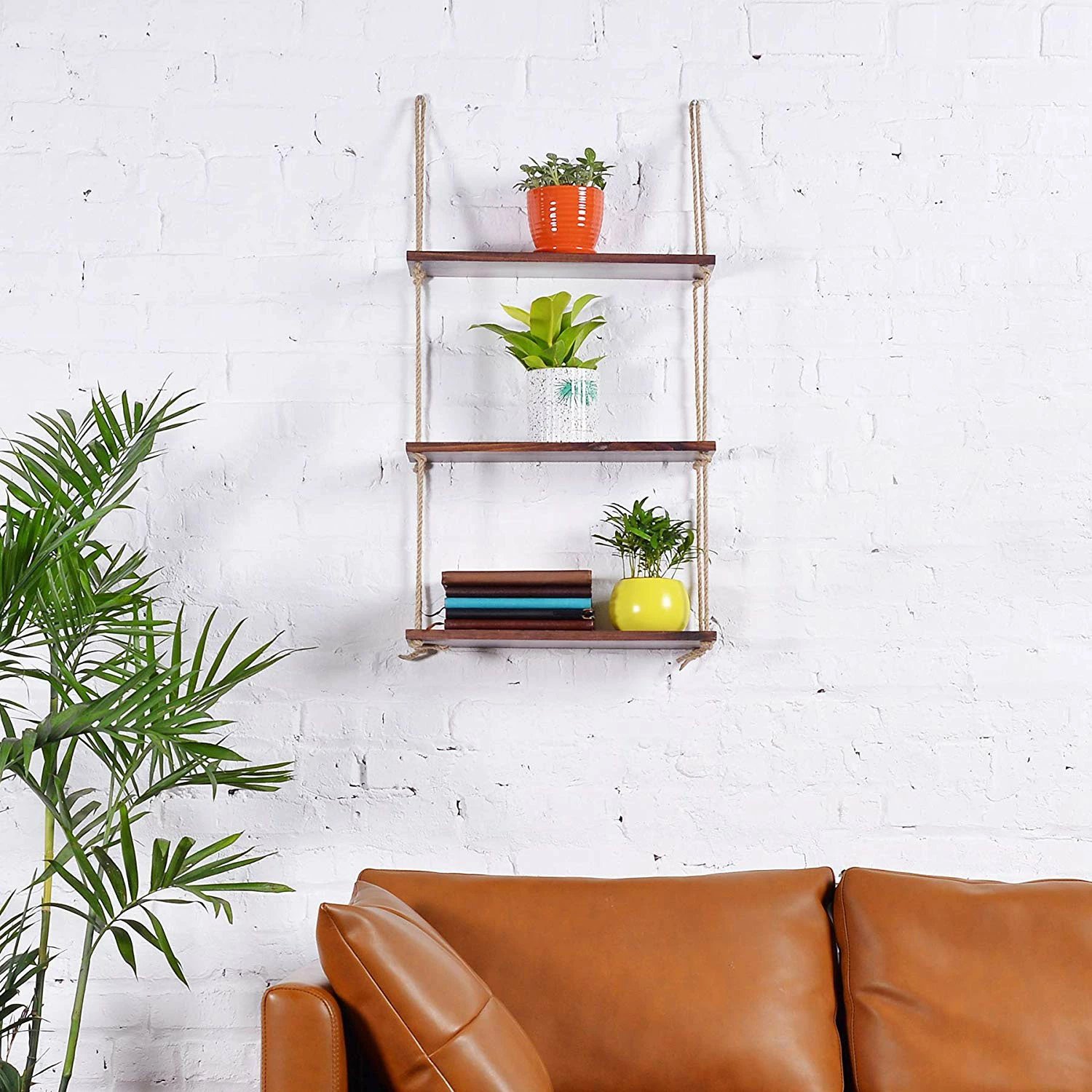 Raf muri Hanah Home, Raf236, ngjyrë arre, dru bredhi, 60x120x14cm