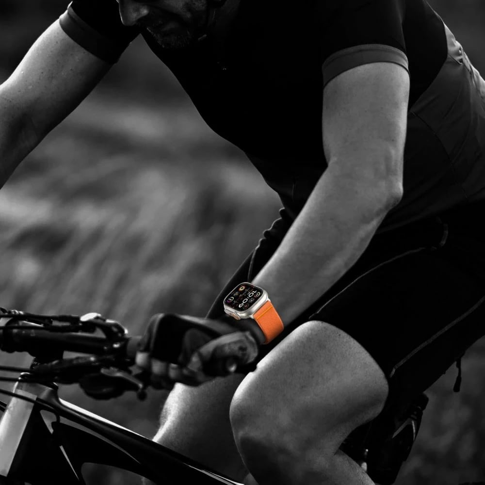 Rrip najloni për Apple Watch Tech-Protect Nylon Clasp, portokalli