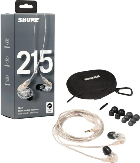 Kufje Shure SE215 Pro, Transparent