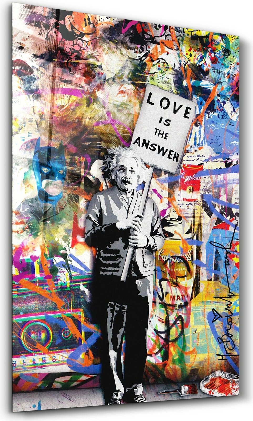 Pikturë dekorative prej xhami të temperuar, shumëngjyrëshe, Wallity VFT-3028, 46x72cm