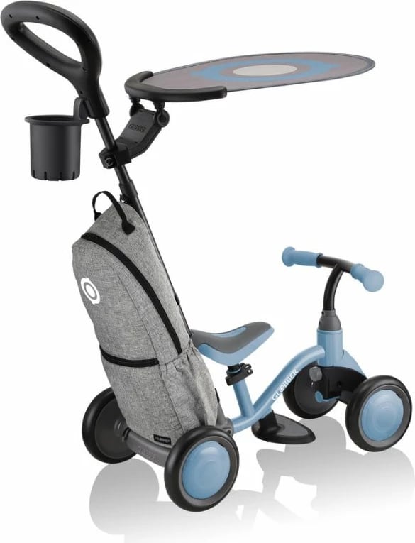 Bicikletë multifunksionale për fëmijë Globber, modeli Learning Bike 3in1 Deluxe, ngjyrë blu hiri Bicikletë multifunksionale për fëmijë Globber, modeli Learning Bike 3in1 Deluxe, ngjyrë blu hiri