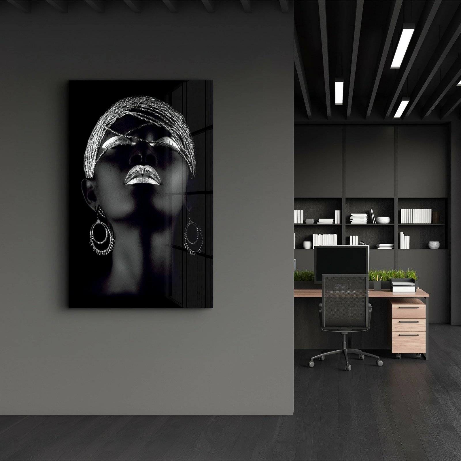 Pikturë dekorative prej xhami të temperuar, Wallity, CAM-3002, 46x72cm