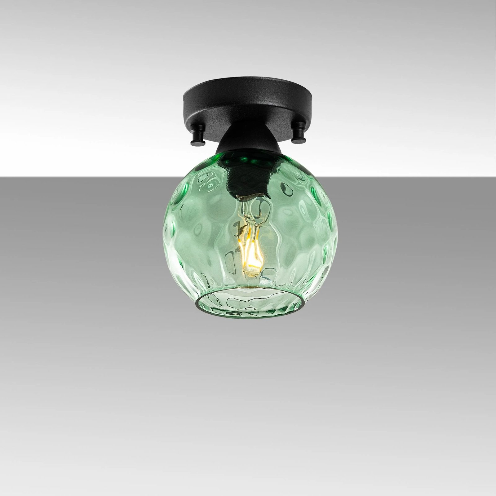 Llambë tavani Opviq Benek, ngjyrë mente dhe e zezë, 15x15x18cm