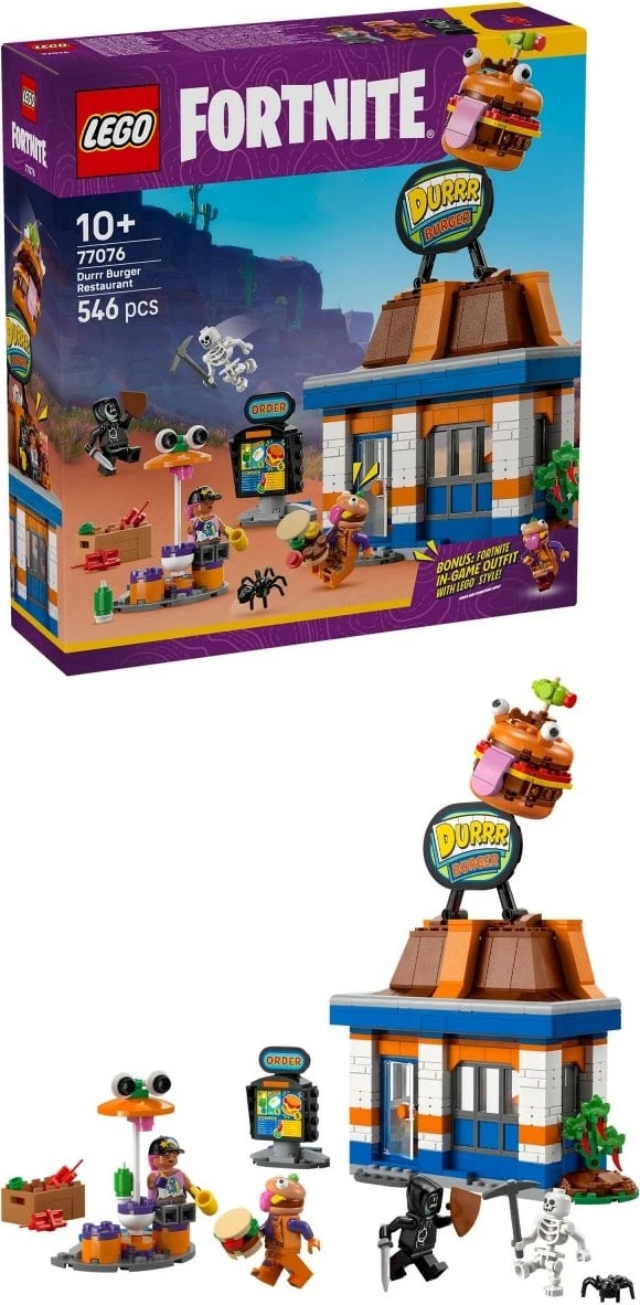 Set LEGO Fortnite Durrr Burger Restaurant 77076, 546 pjesë