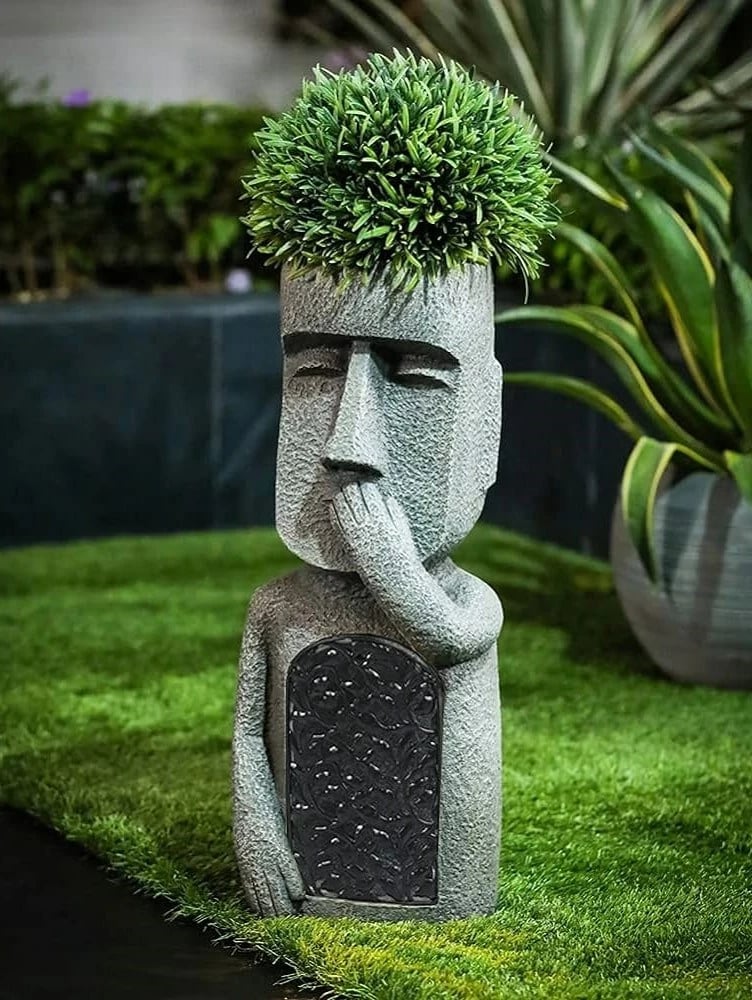 Vazo dekorative Evila Originals, gri dhe e zezë, 36x20x13cm Vazo dekorative Evila Originals, gri dhe e zezë, 36x20x13cm