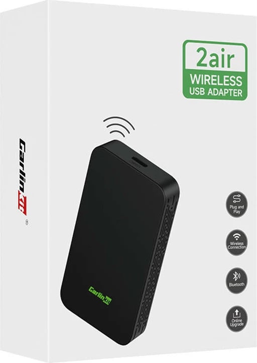 Adapter wireless Carlinkit 2AIR për CarPlay/Android Auto, CPC200-2AIR, i zi