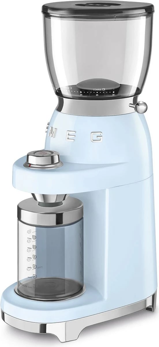Mulli kafe SMEG CGF11PBEU, 150W, inox, pastell blu