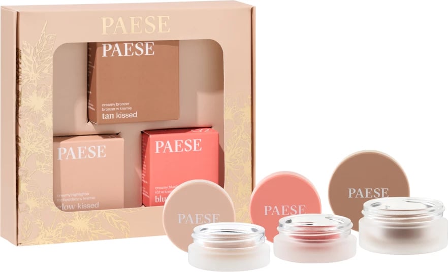 Set për konturim krem Paese Kiss My Cheeks 02 për femra, 3 copë