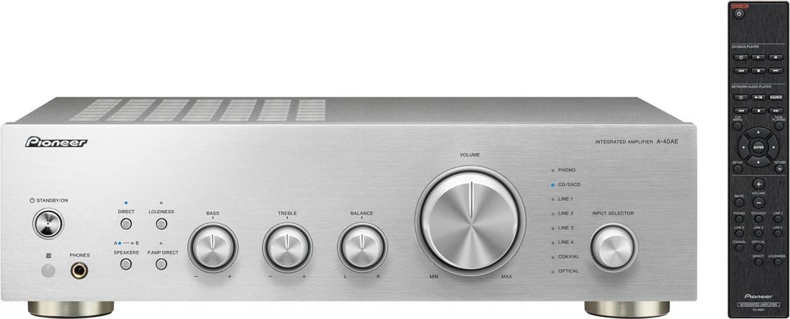 Amplifikator Pioneer A-40AE-S, 150W, argjendtë