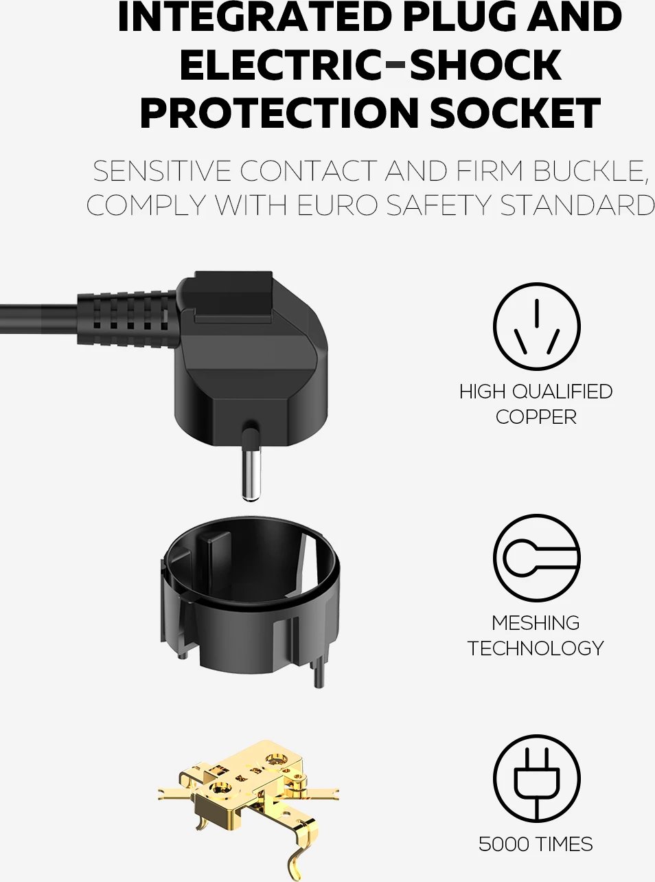 Prizë E Rrymës LDNIO SE6403 Prizë E Rrymës LDNIO SE6403