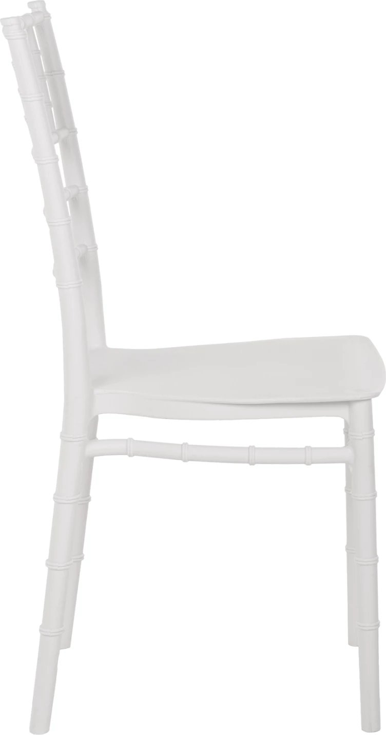 Karrige polipropileni për katering, FH8058.31, Tiffany, ngjyrë e bardhë, 39x47x88 cm