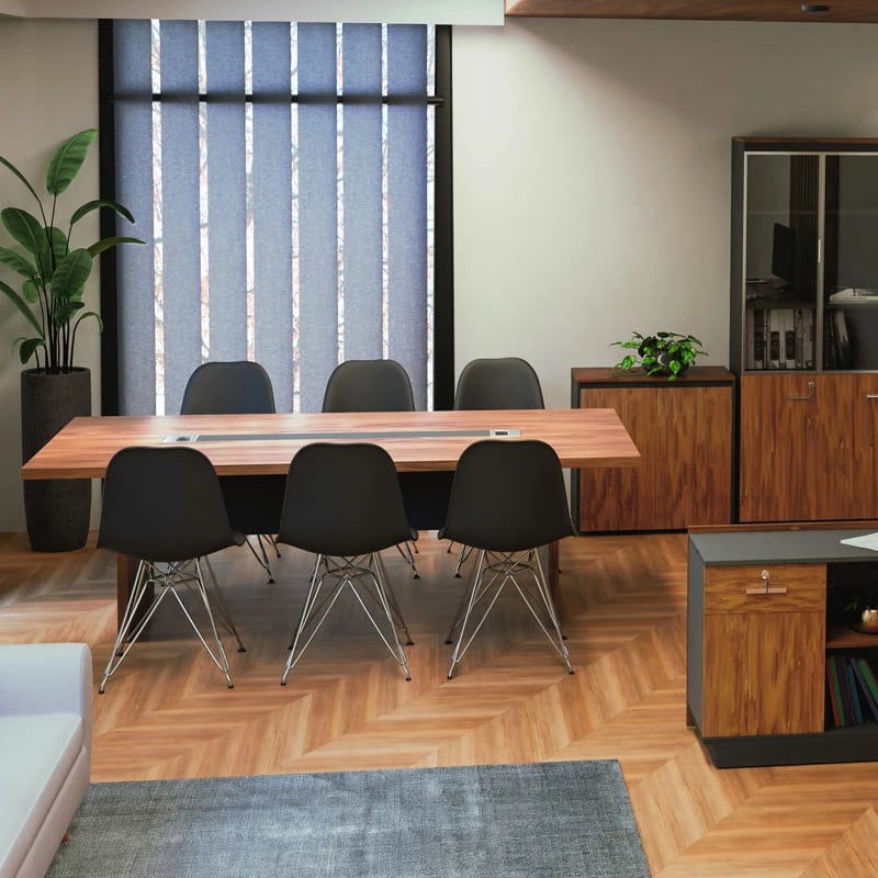 Tavolinë konference Oscar 5cm arre-antracit 240x120x76cm
