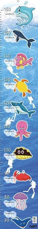 Grafikoni i lartësisë Next me kafshë deti, 100x20cm
