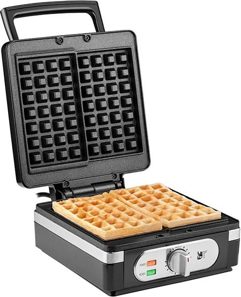Aparat waffle, Lafe, GFB-003, 1400 W, pllaka qeramike jo-ngjitëse, i zi