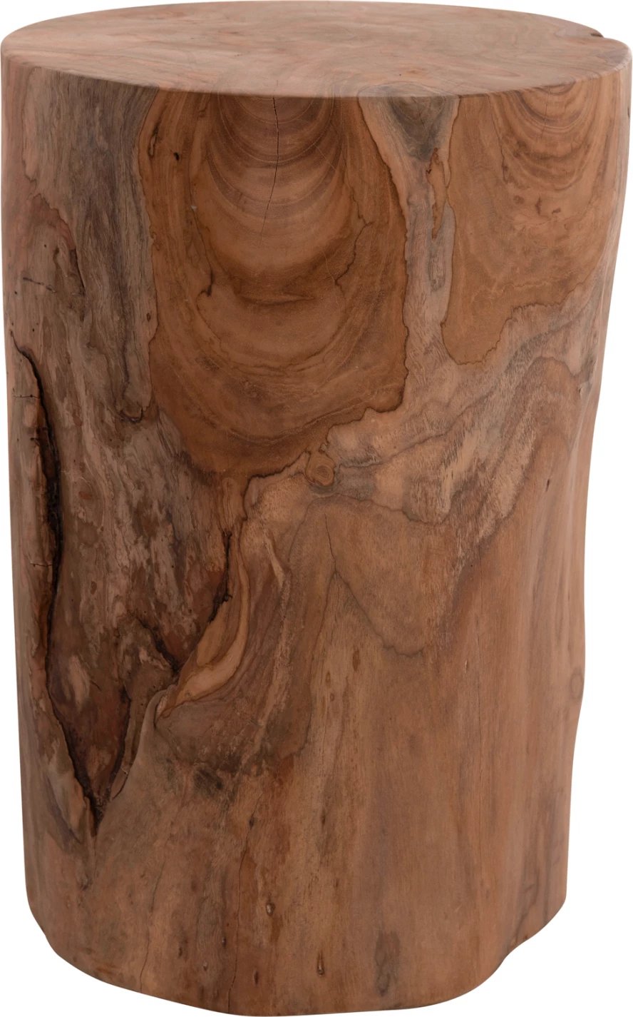 Tavolinë ndihmëse/ulëse TRONCO, dru tik, ngjyrë natyrale, FH9374.21, 30x45cm