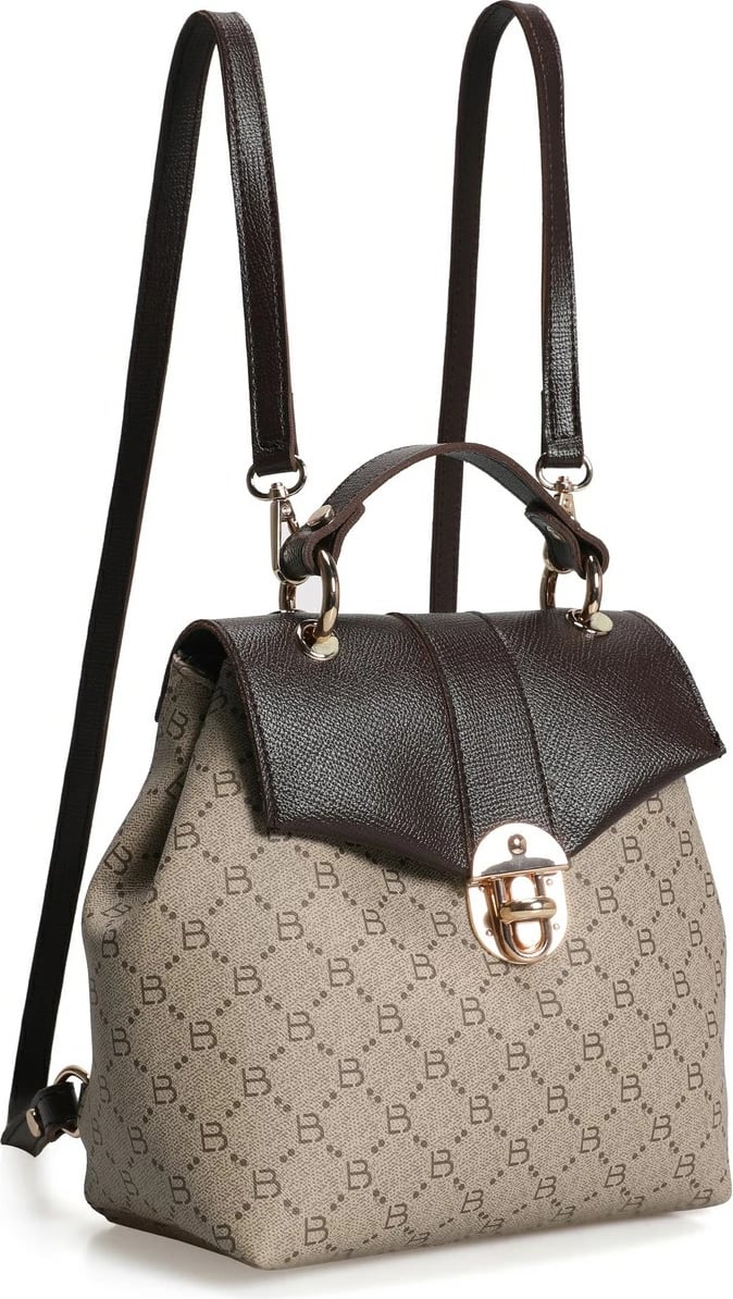 Çantë shpine Lucky Bees, krem dhe kafe, 1214 v2