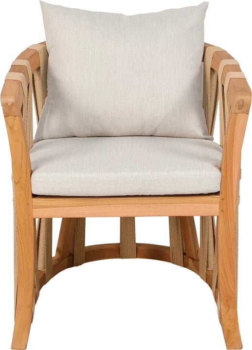 Karrige Morani skelet dru tik dhe pëlhurë, ngjyrë natyrale, 61x66x75cm