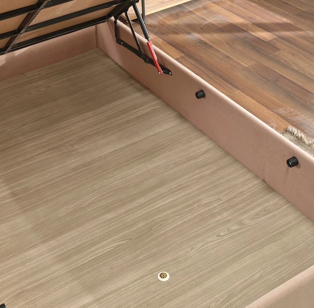 Baze dyshe krevati, ngjyrë kafe e çelët, Skye Decor Ela Double, 160x200