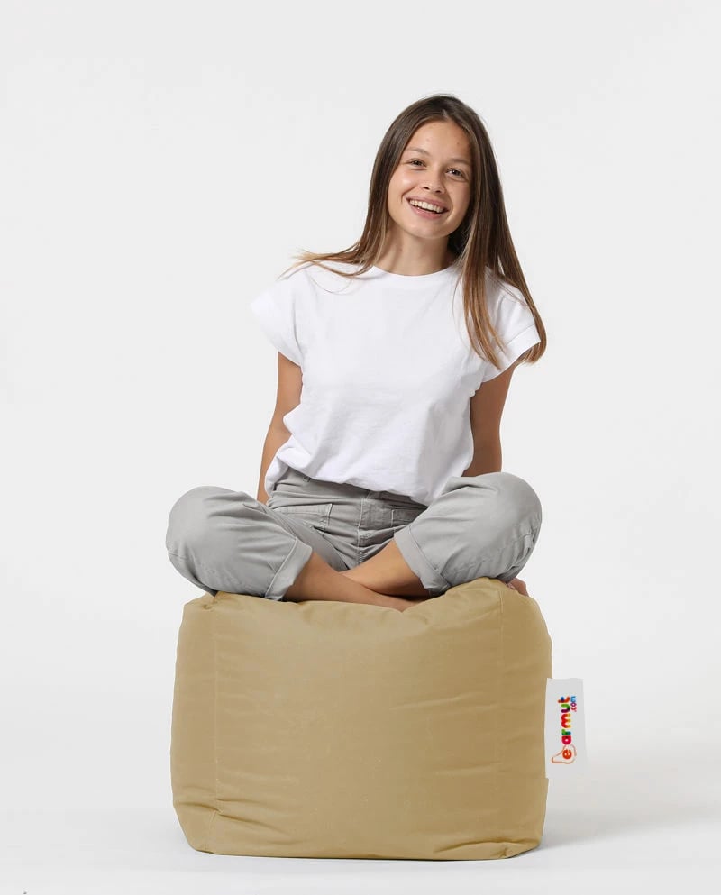 Puf katror për kopsht, ngjyrë mink, Atelier del Sofa