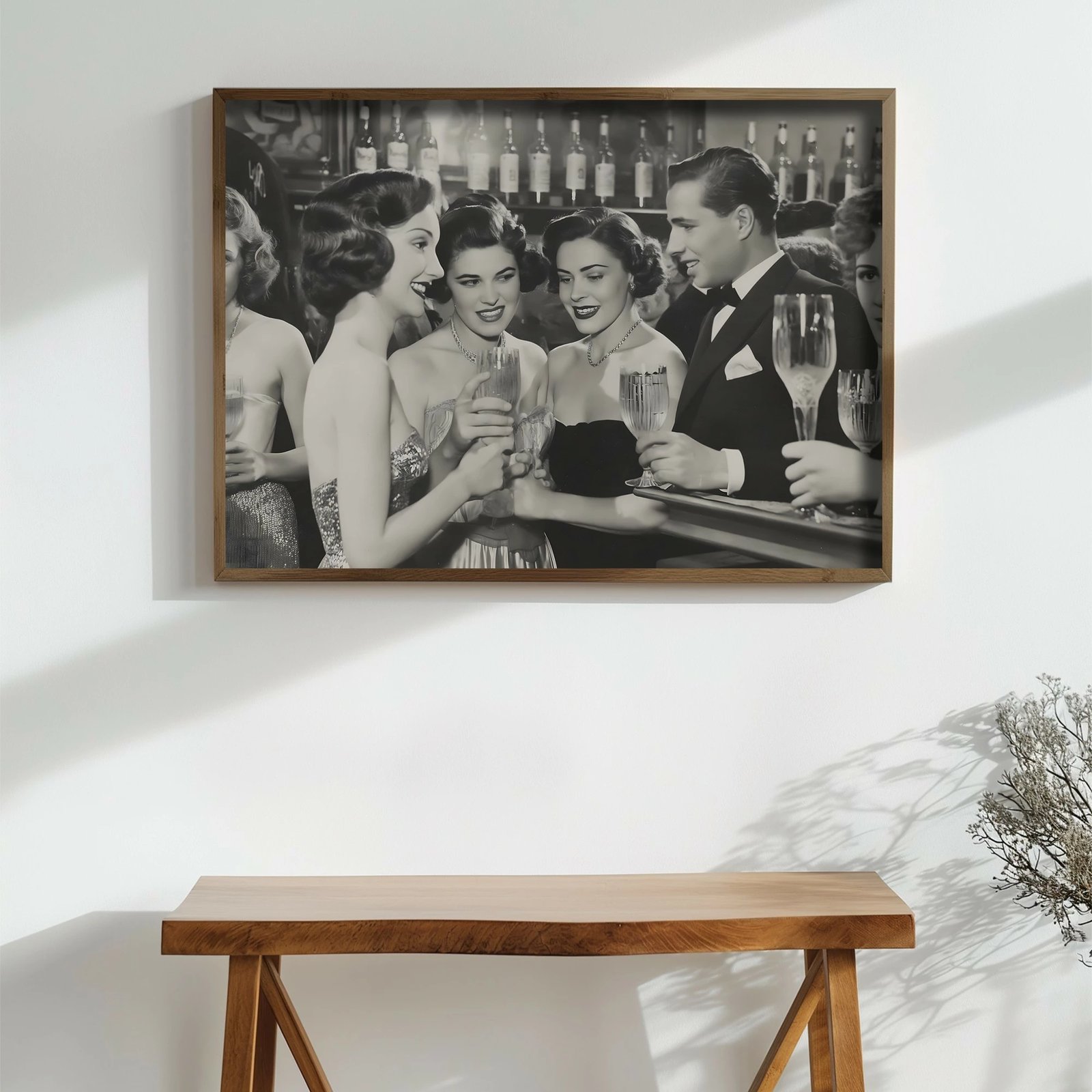 Pikturë dekorative me kornizë MDF, shumëngjyrëshe, Wallity, GE150-L