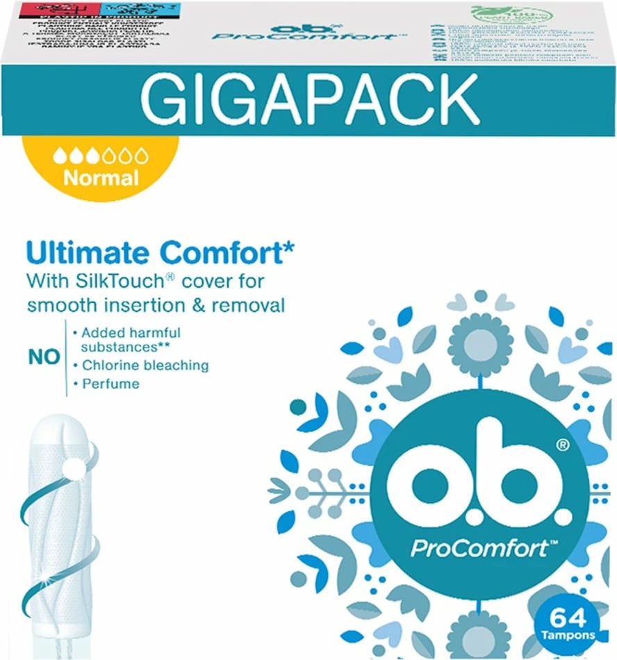 Tamponë O.B. ProComfort Normal, 64 copë