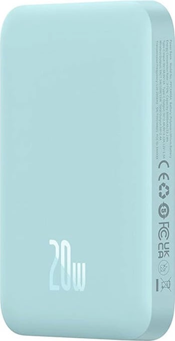 Powerbank Baseus Magnetic Mini 6000 mAh 20W, blu