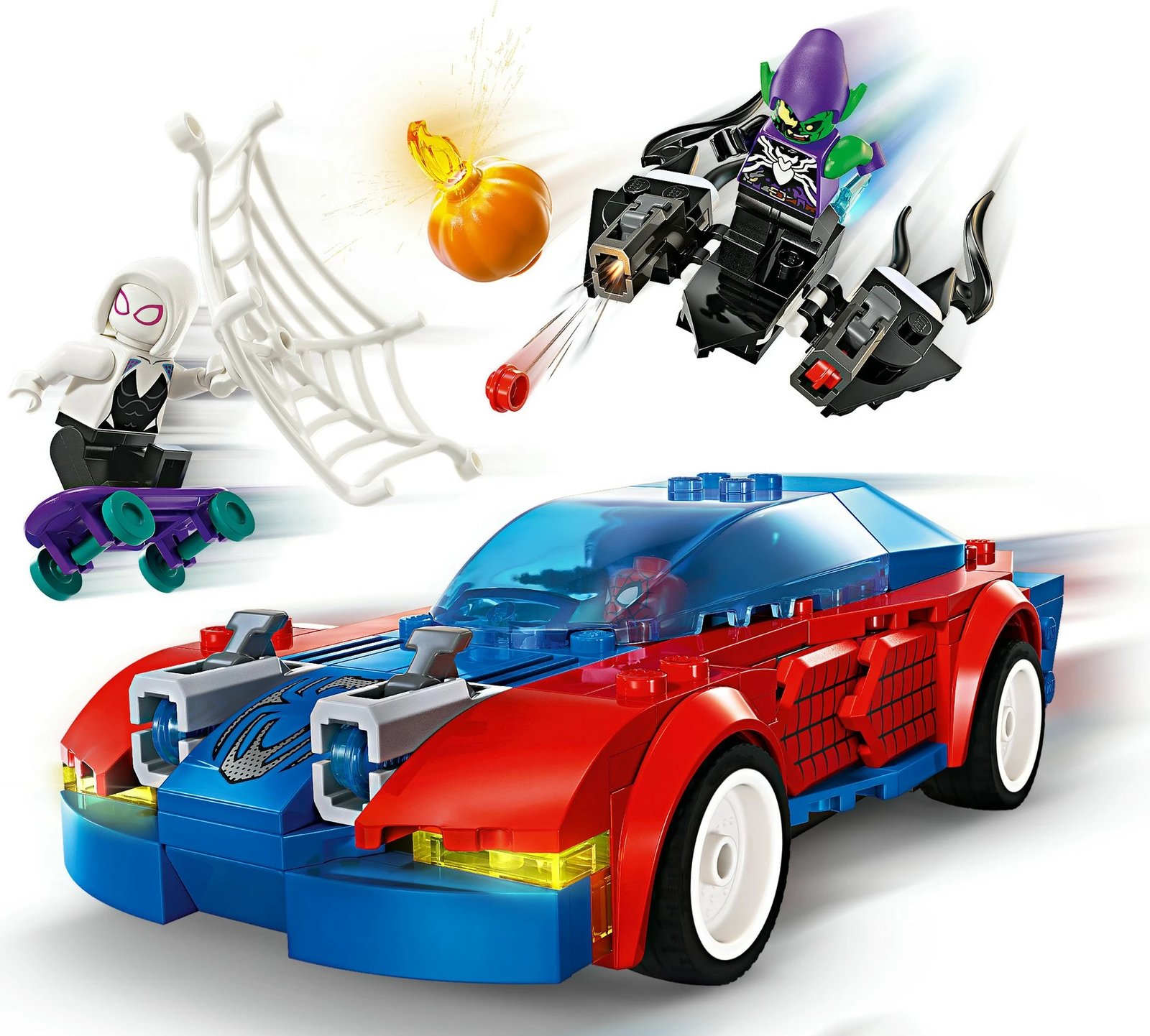 Set ndërtimi LEGO Marvel 76279 Spider-Man Race Car & Venom Green Goblin, shumëngjyrësh Set ndërtimi LEGO Marvel 76279 Spider-Man Race Car & Venom Green Goblin, shumëngjyrësh