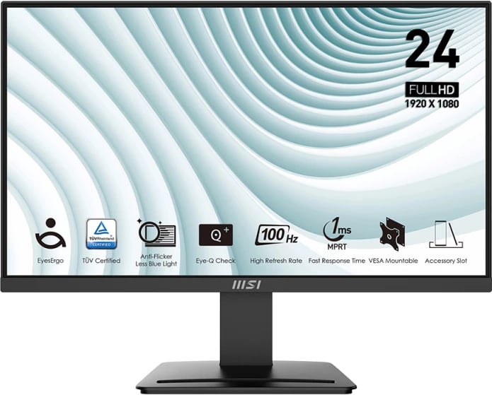 Monitor MSI PRO MP2412 23.8", Full HD, 100Hz, i zi