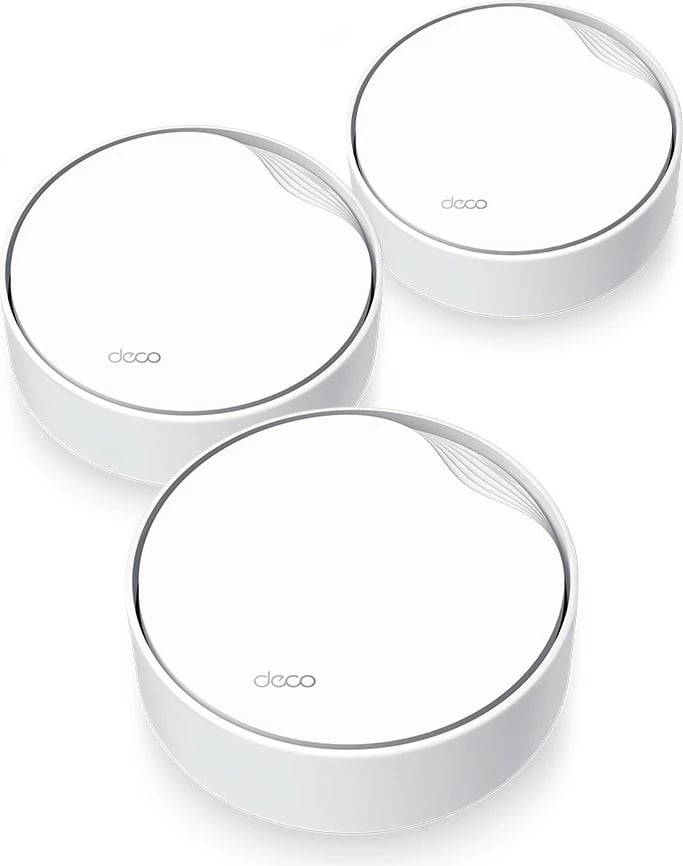Sistem WiFi TP-Link AX3000 Mesh, PoE, 600 m², Wi-Fi 6, Bardhë