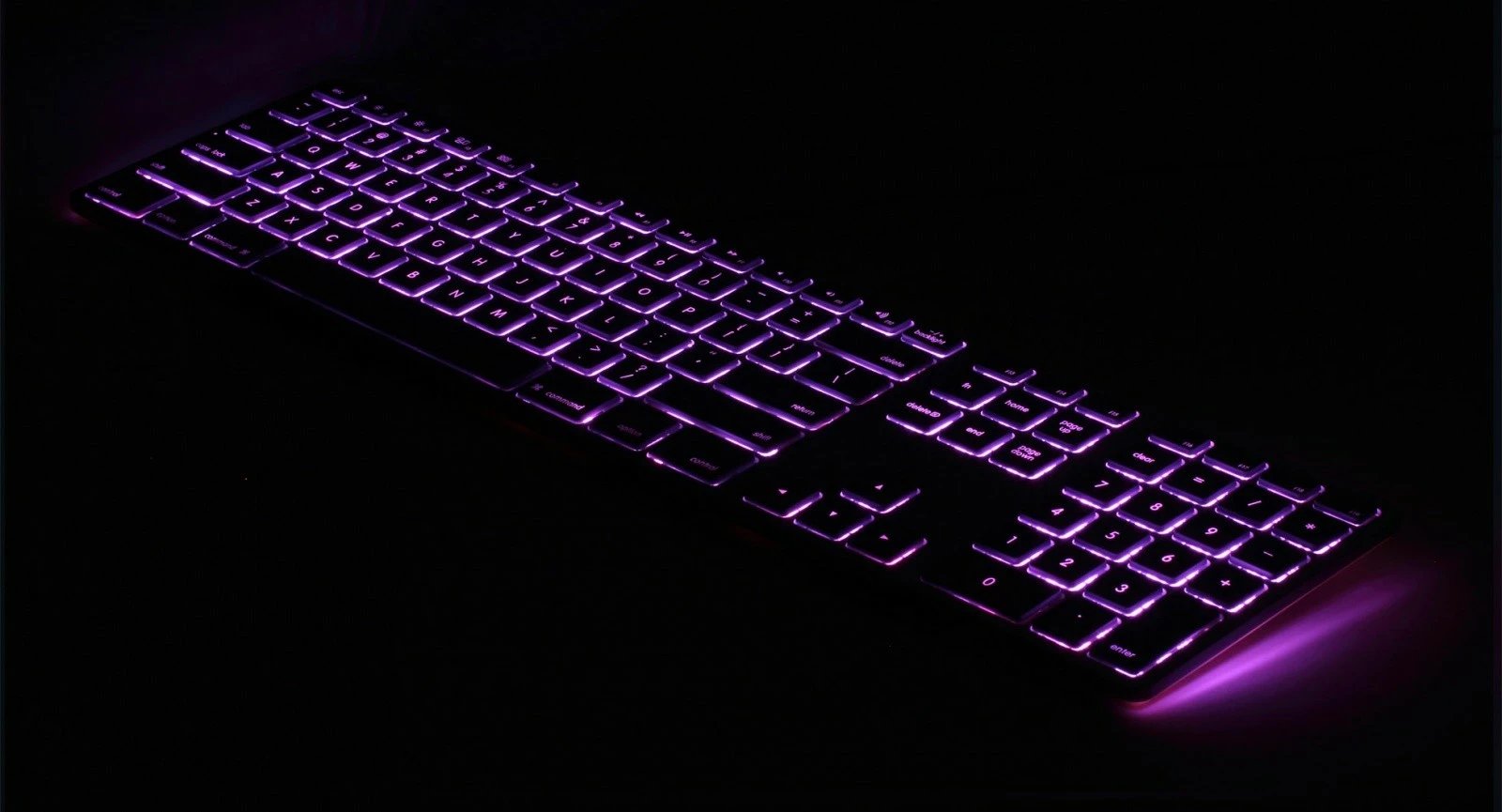 Tastierë Matias FK318L për Mac, alumini, me ndriçim RGB, Gri