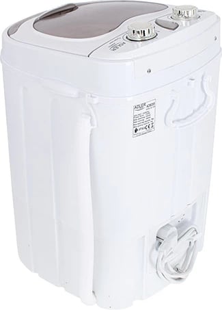 Lavatrice portative 2-në-1, Adler, AD 8055, 3kg larje 1kg shtrydhje, program 15 min, e bardhë