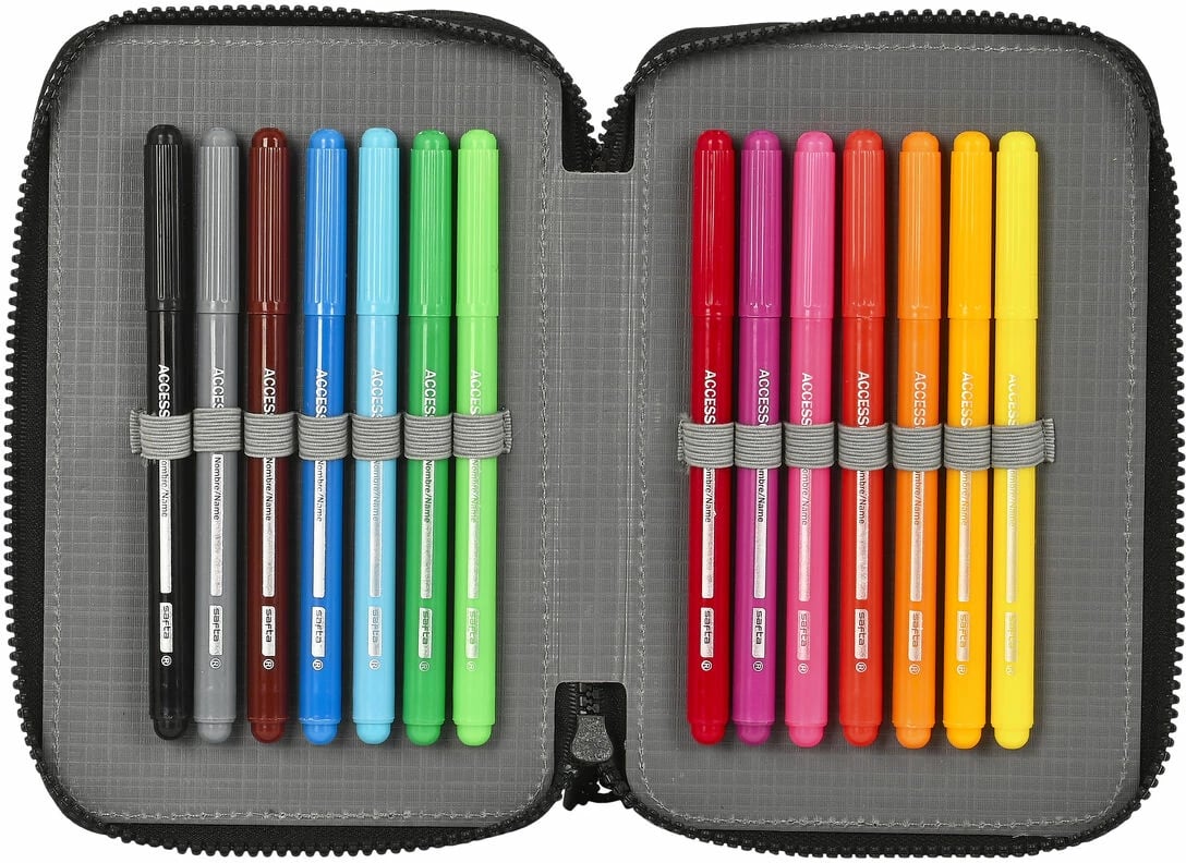 Set për shkollë Paul Frank Campers, i zi, 28 copë