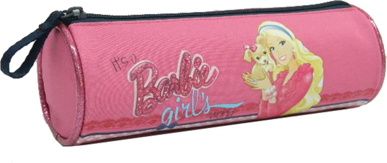 Mbështjellës lapsash Bagtrotter Barbie, 22x7cm, Rozë