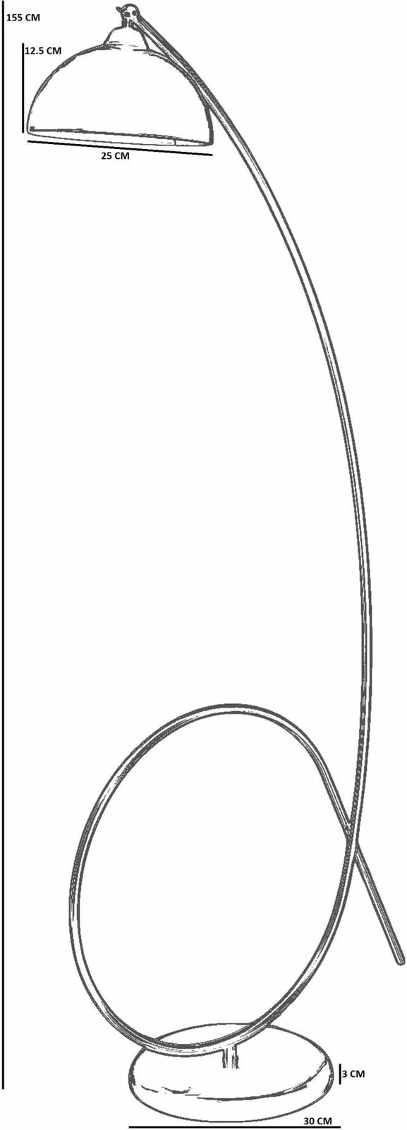 Llambë dyshemeje Opviq, 8967-1, e bardhë