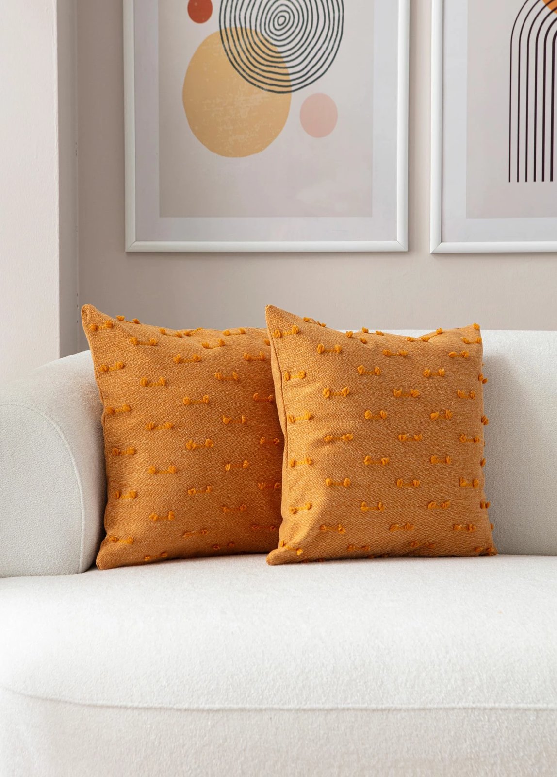 Set mbulesash për jastëkë (2 copë), Evila Originals, Tuffet, portokalli v6