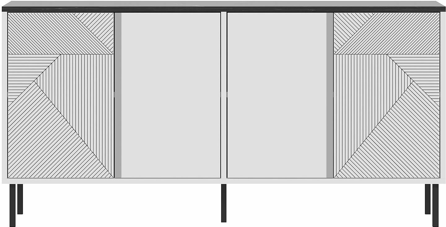 Konsol Skye Decor, e bardhë, Royal