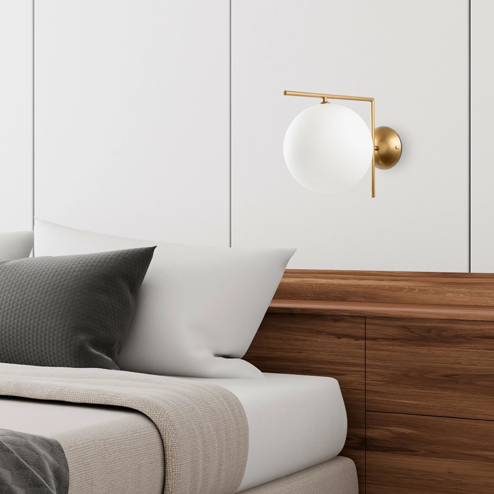 Llambë muri Opviq, ngjyrë ari, Luminar - 14156