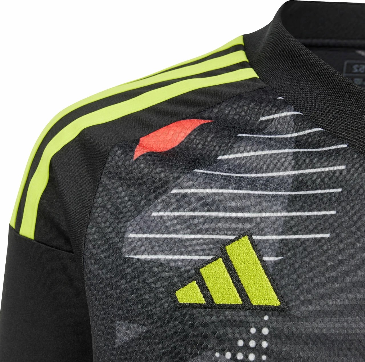Fanellë portieri për fëmijë adidas, e zezë
