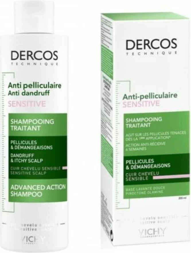 Shampon Vichy Dercos Anti-Dandruff Sensitive Shampoo, 200ml