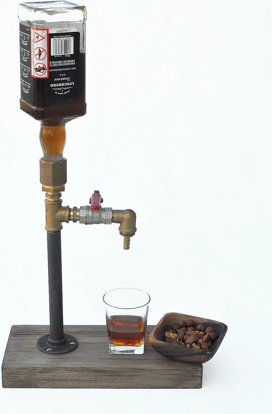 Dispenser pije, ngjyrë arre dhe ari, Skye Decor, Dsp003