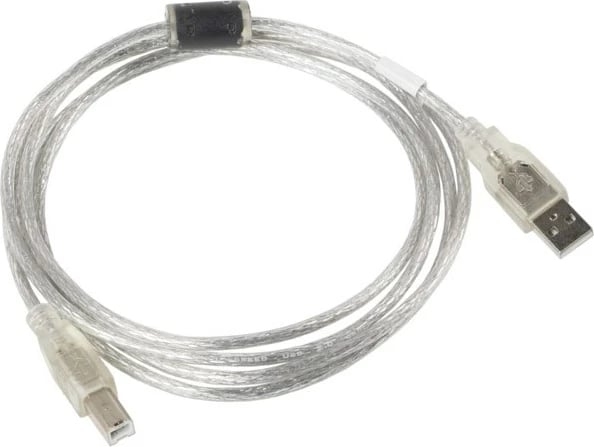 Kabllo USB Lanberg CA-USBA-12CC-0018-TR 1.8 m USB 2.0, Transparent