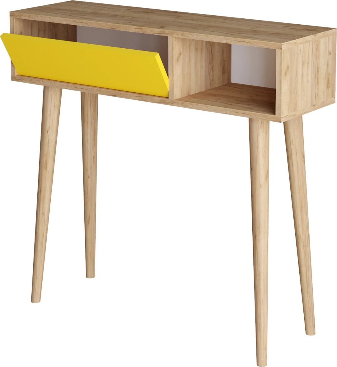 Komodë anësore Skye Decor, ngjyrë lis dhe e verdhë, ARLET