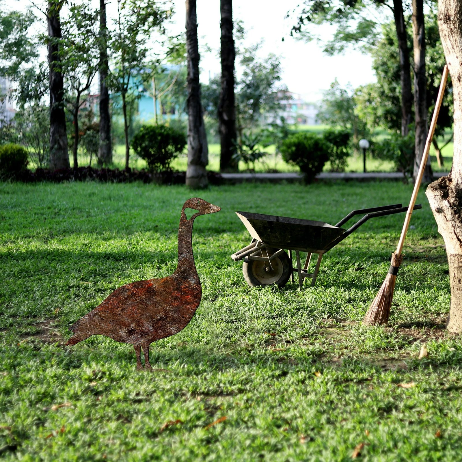 Objekt dekorativ për kopsht, dizajn Aberto, patë, A 01