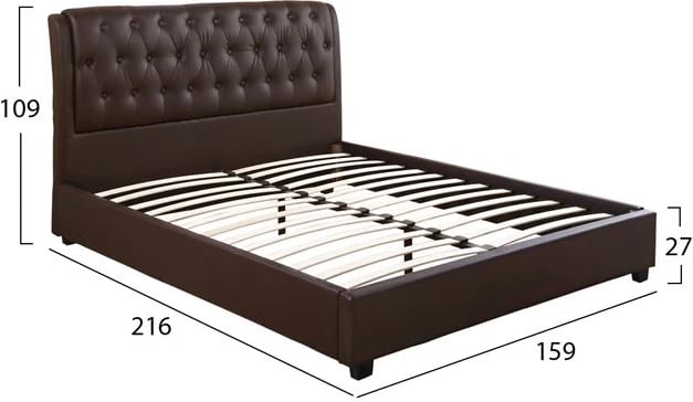 Krevat Odalys me PU kafe FH549.02 150x200 cm