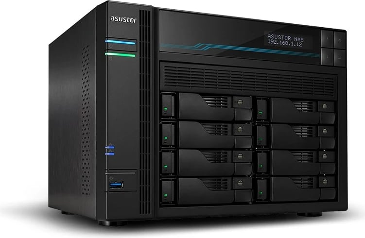 NAS server ASUSTOR Lockerstor 10 AS6510T, Intel Atom C3538, 8 GB RAM DDR4, Tower, i zi